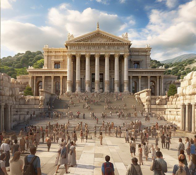 The reconstructed Temple of Artemis at Ephesus